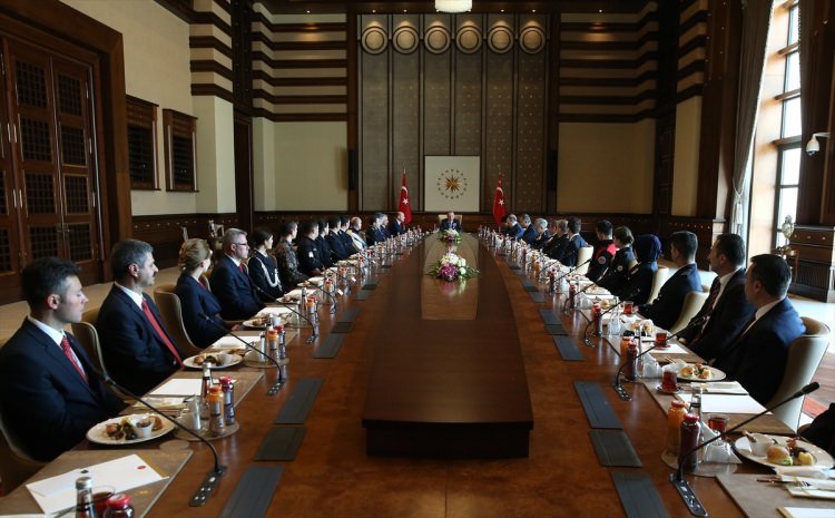 Erdoğan, Soylu ve beraberindeki heyeti Külliye'de kabul etti - 22