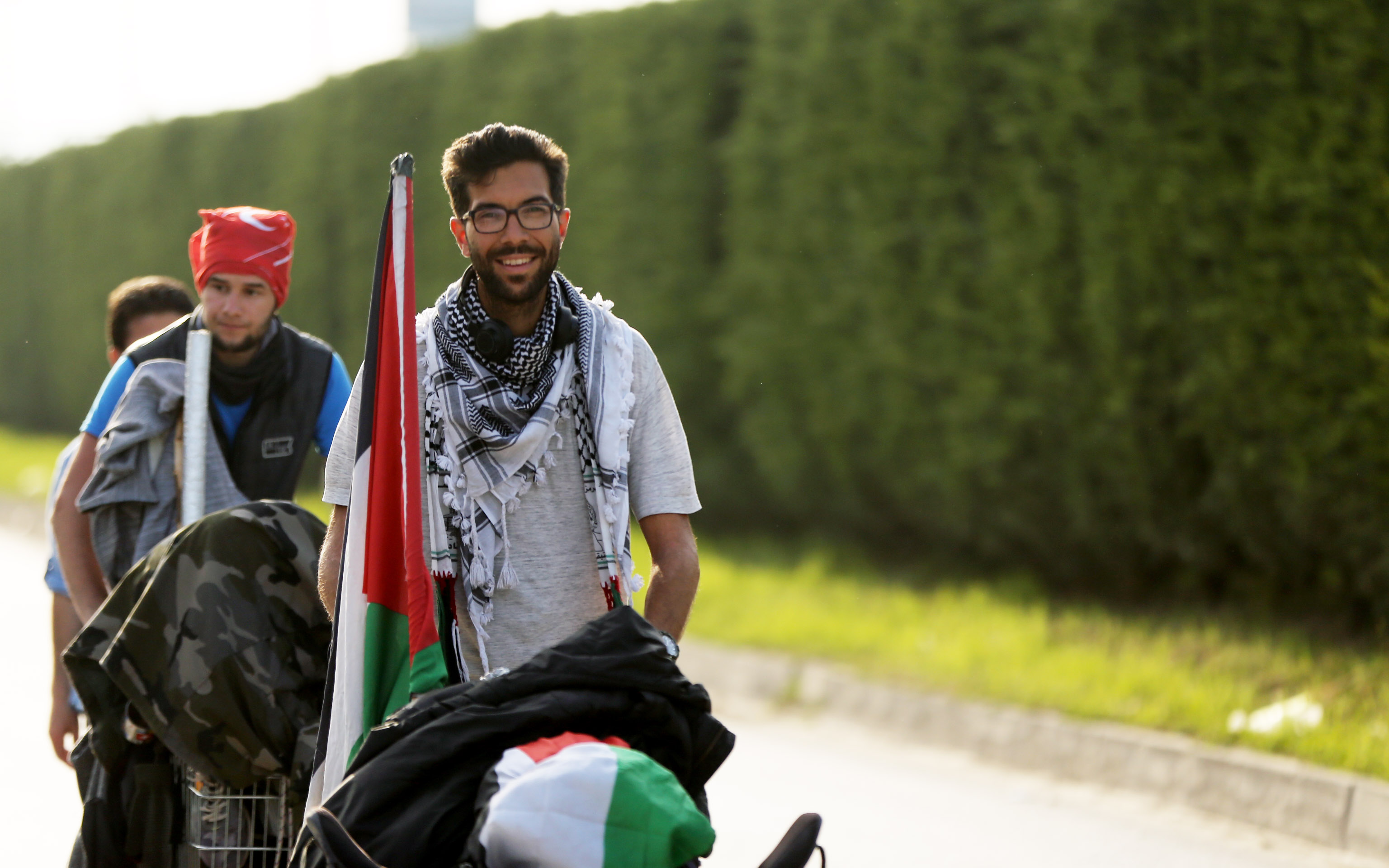 Filistin için İsveç'ten yola çıkan Ladraa, Düzce'de - 0