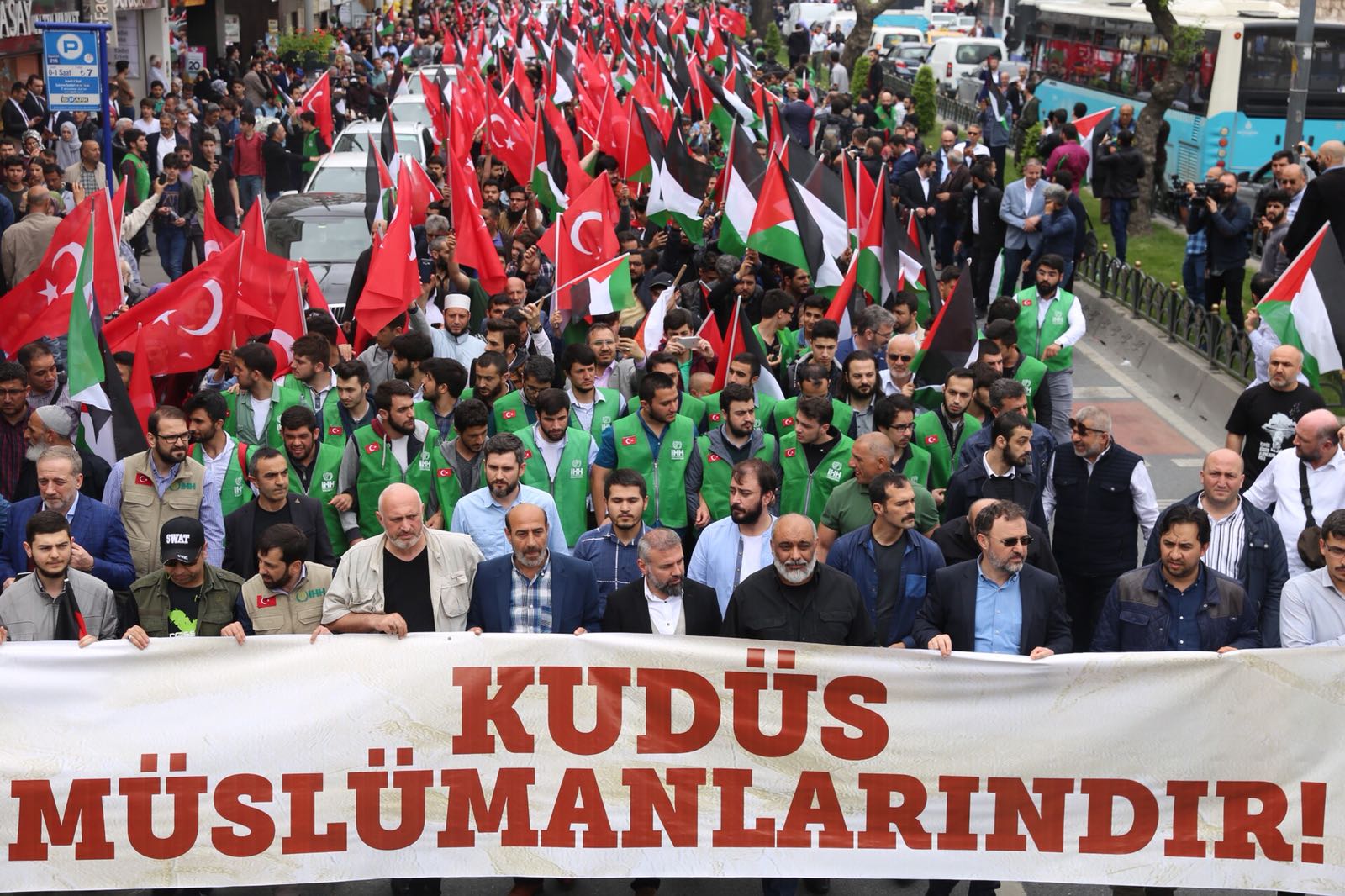 İstanbul'da Filistin direnişine destek yürüyüşü - 0