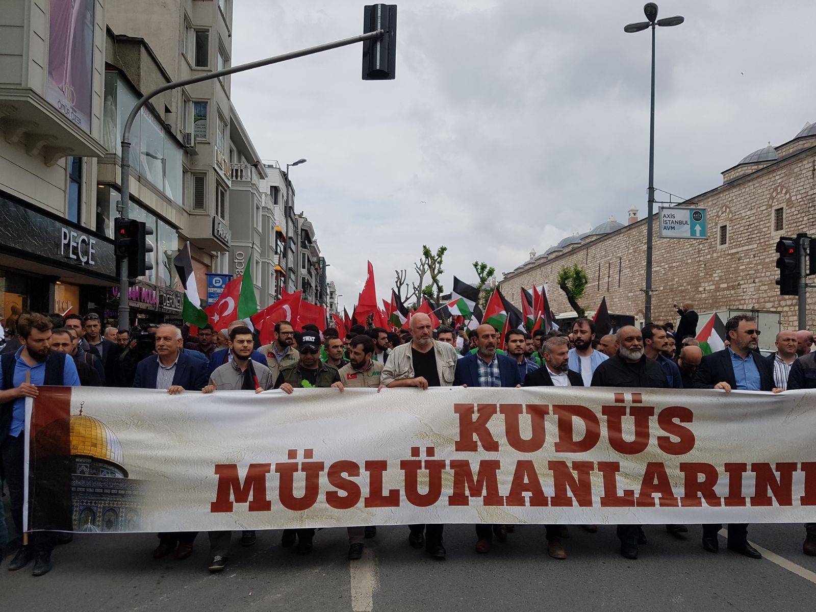 İstanbul'da Filistin direnişine destek yürüyüşü - 0