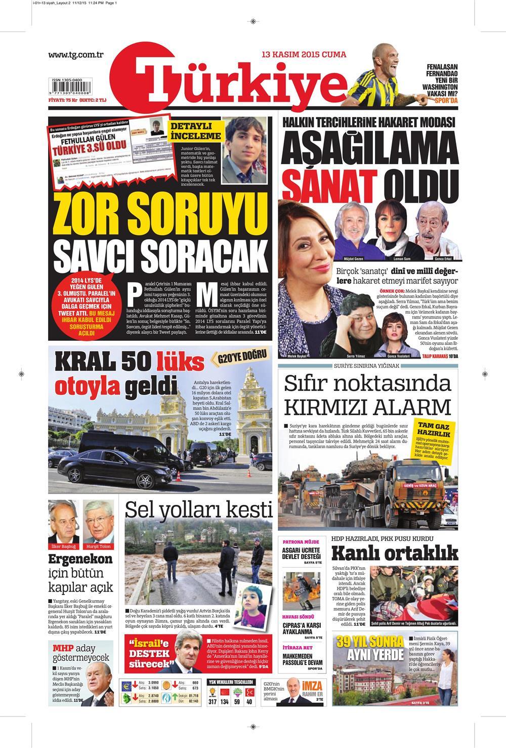 Gazeteler bugün ne yazdı? - 23