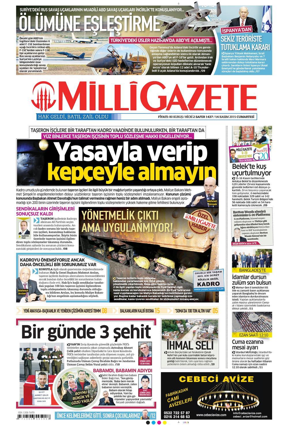 Gazeteler bugün ne yazdı? - 574