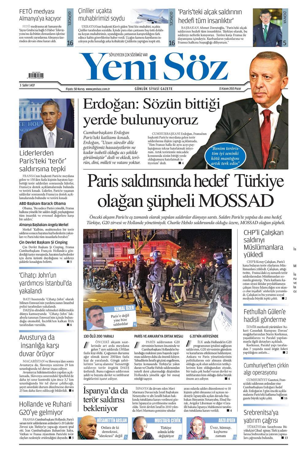 Gazeteler bugün ne yazdı? - 847