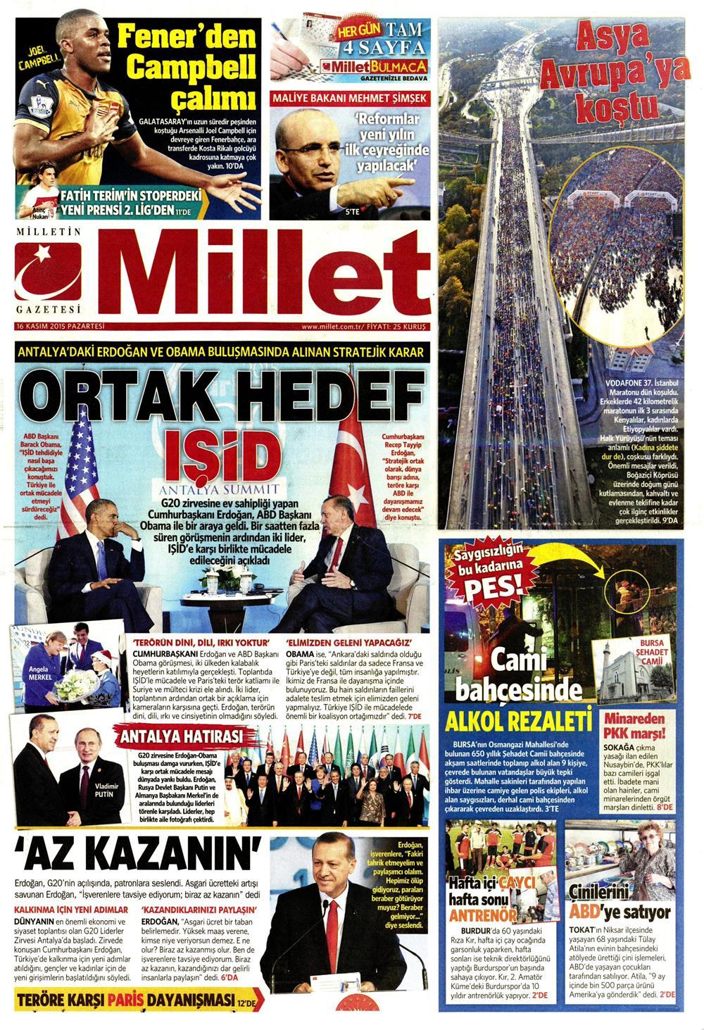 Gazeteler bugün ne yazdı? - 806