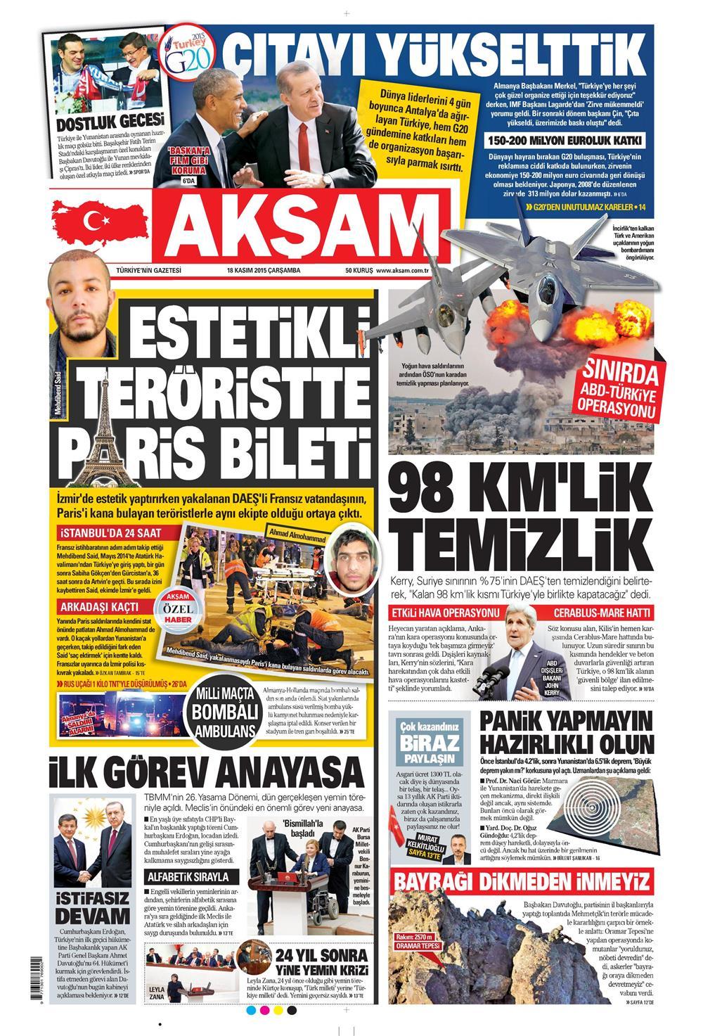 Gazeteler bugün ne yazdı? - 23