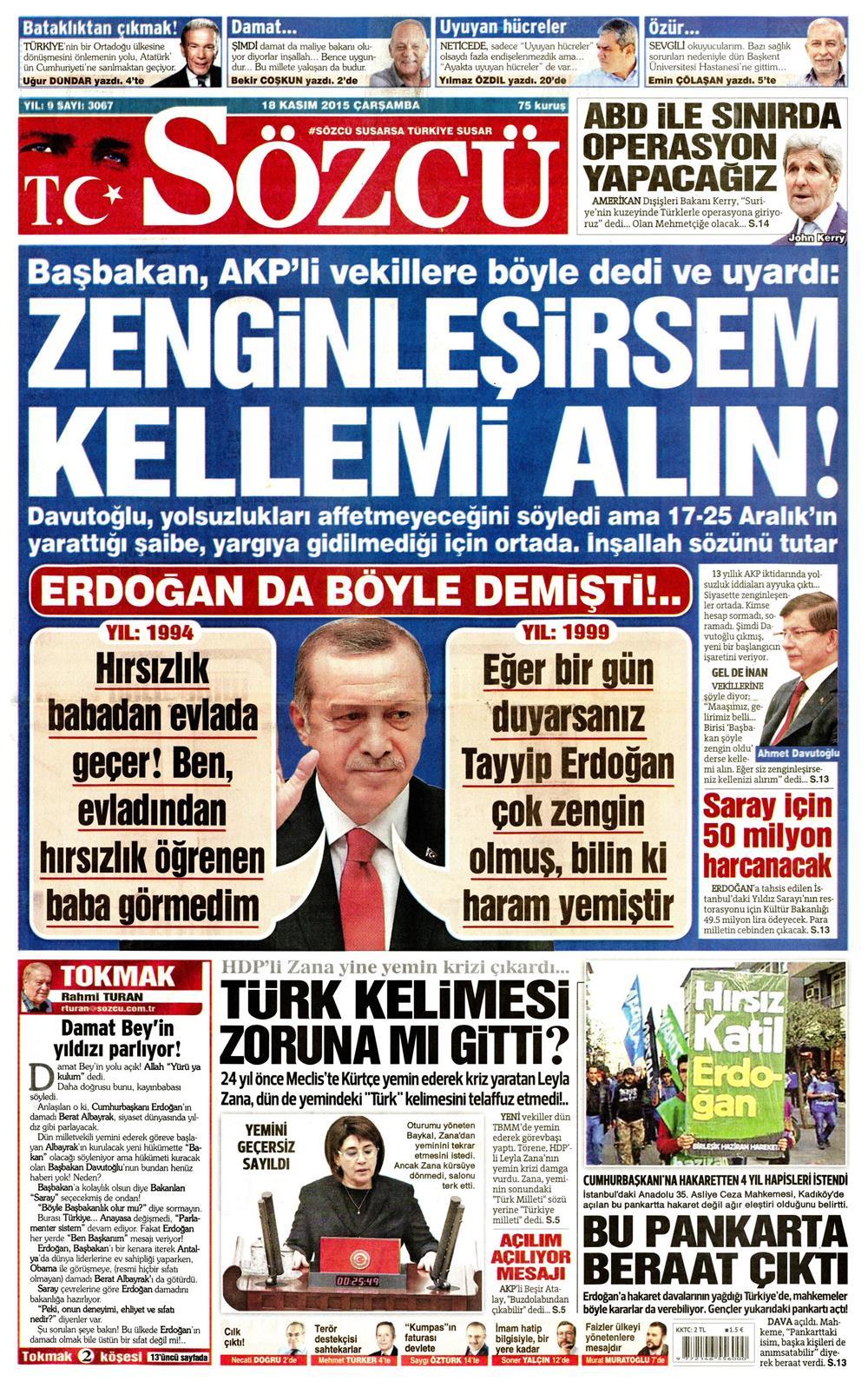 Gazeteler bugün ne yazdı? - 13