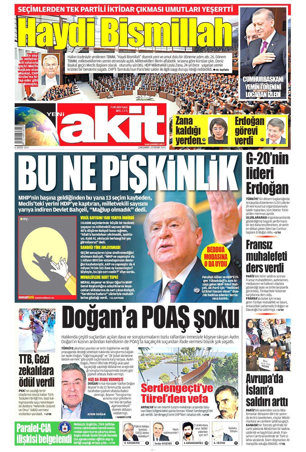 Gazeteler bugün ne yazdı? - 26