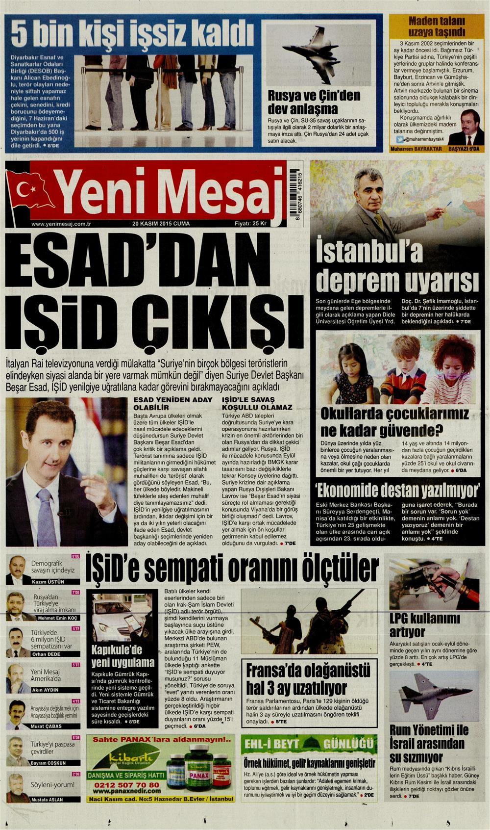 Gazeteler bugün ne yazdı? - 5