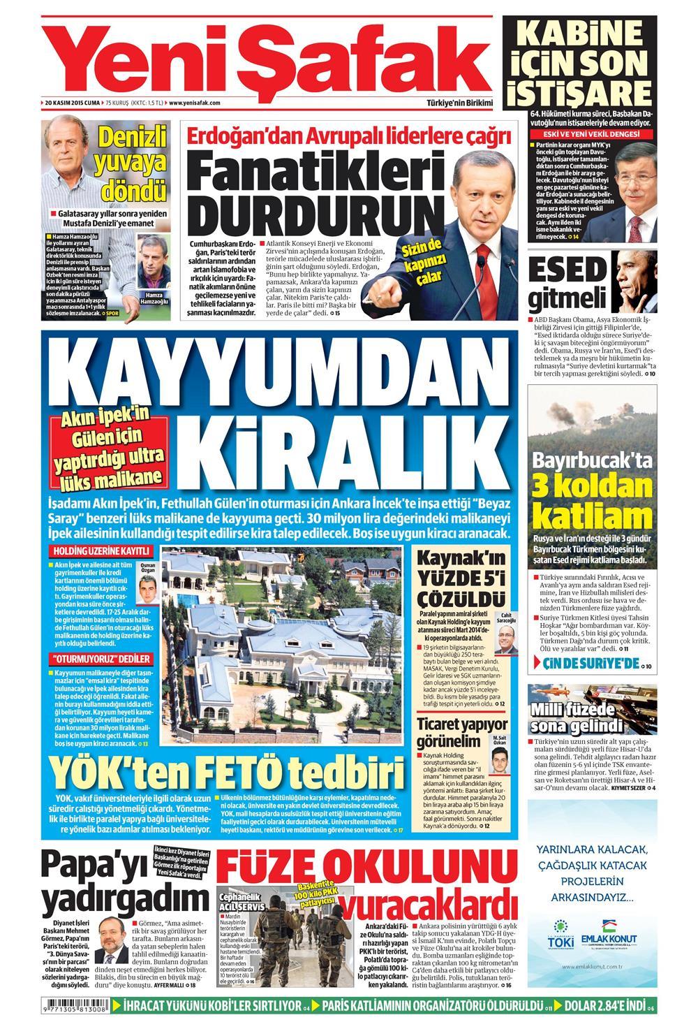 Gazeteler bugün ne yazdı? - 19