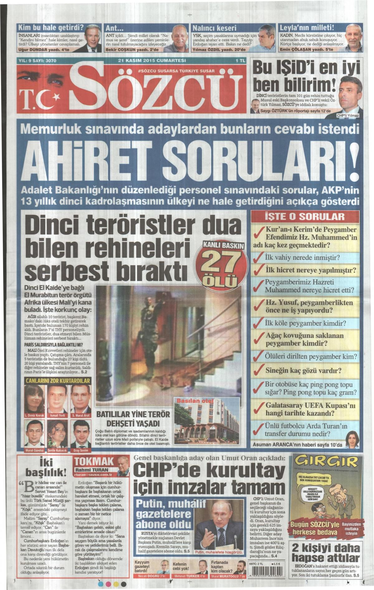 Gazeteler bugün ne yazdı? - 25