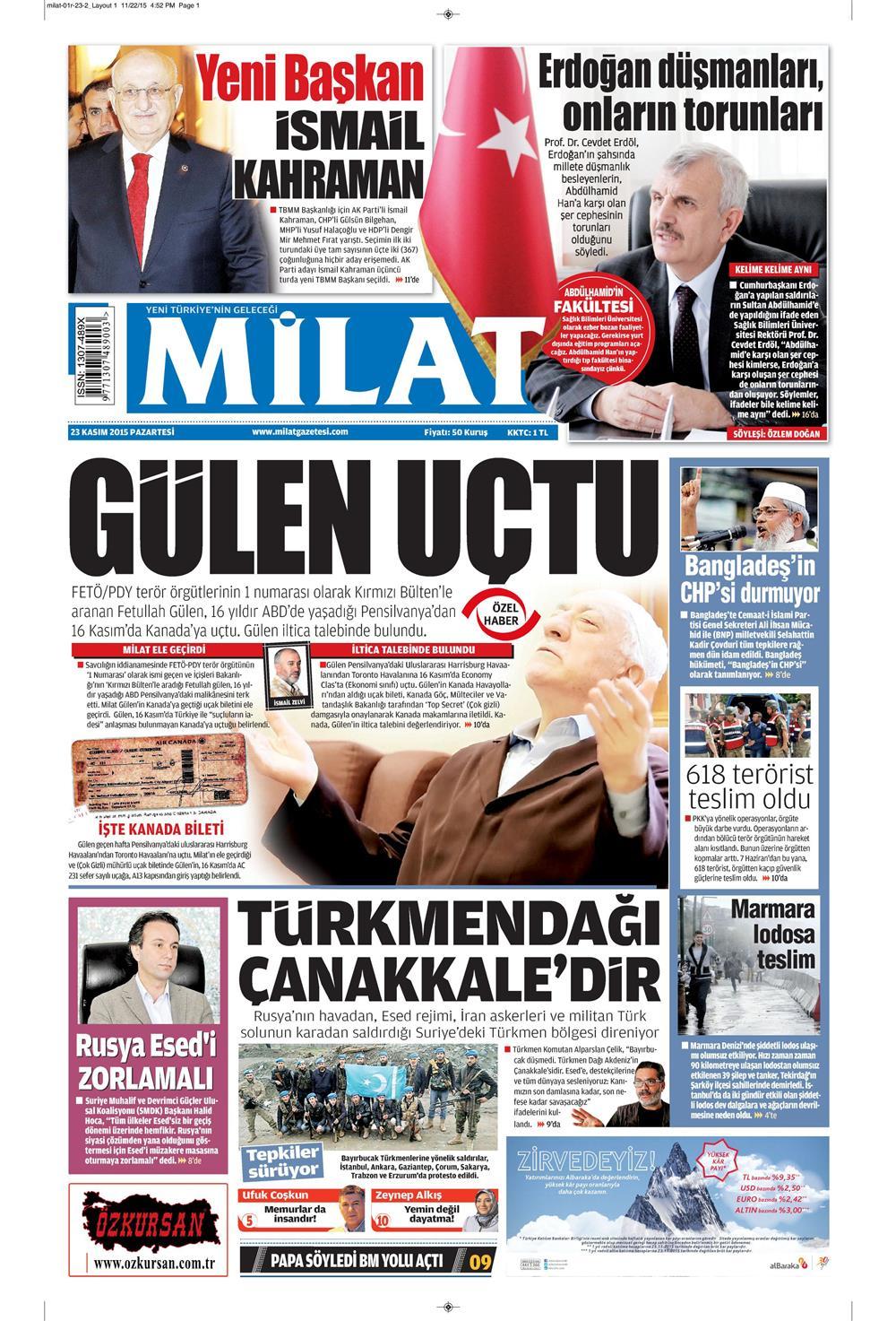 Gazeteler bugün ne yazdı? - 3