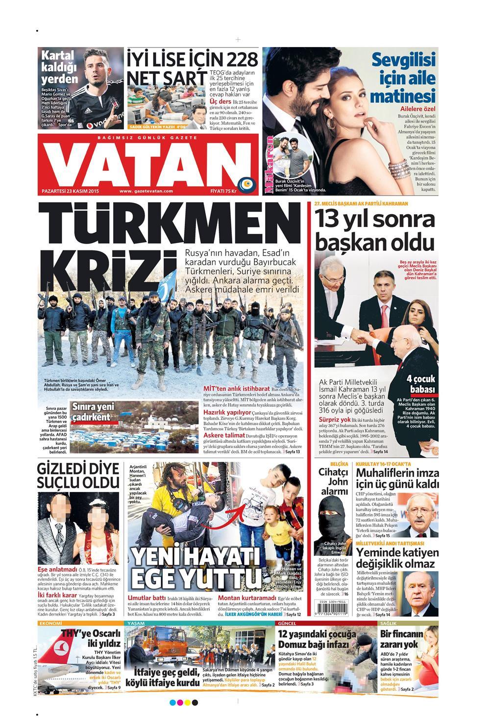 Gazeteler bugün ne yazdı? - 23