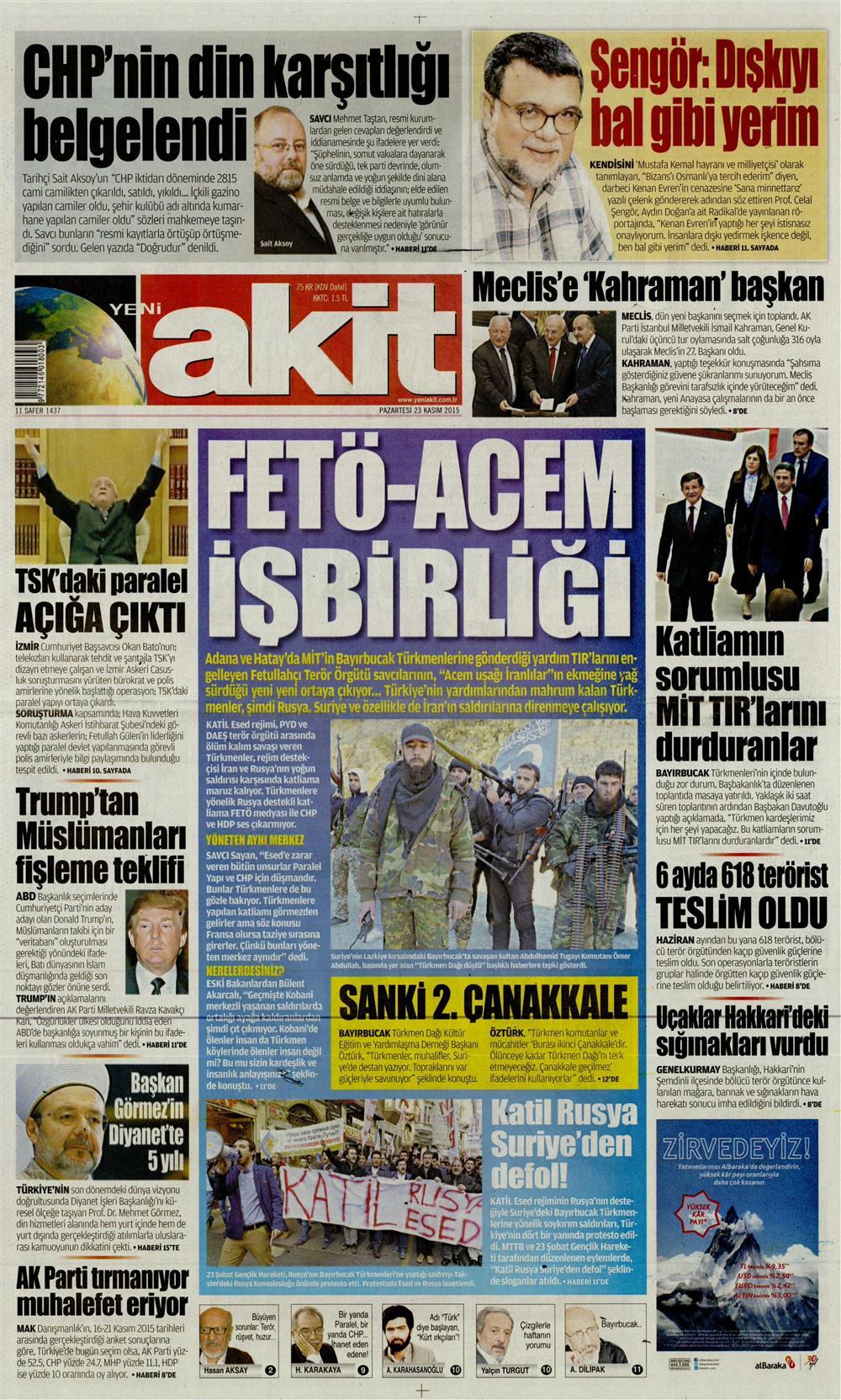 Gazeteler bugün ne yazdı? - 33