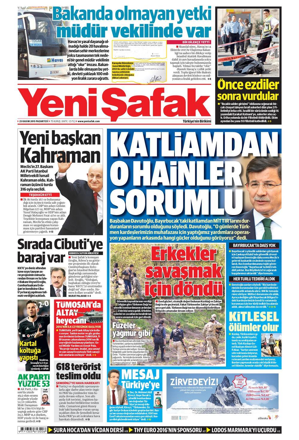 Gazeteler bugün ne yazdı? - 1