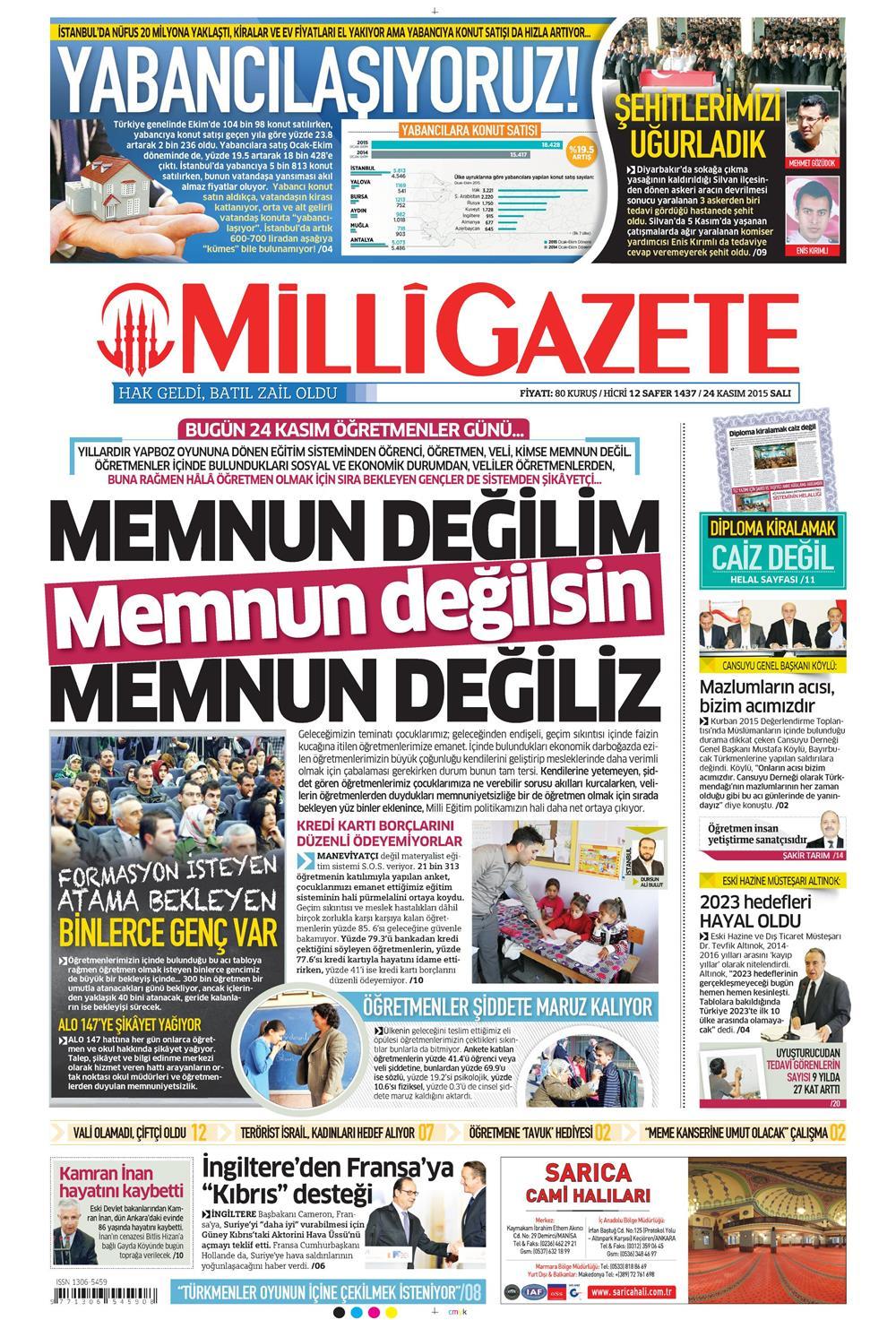 Gazeteler bugün ne yazdı? - 2