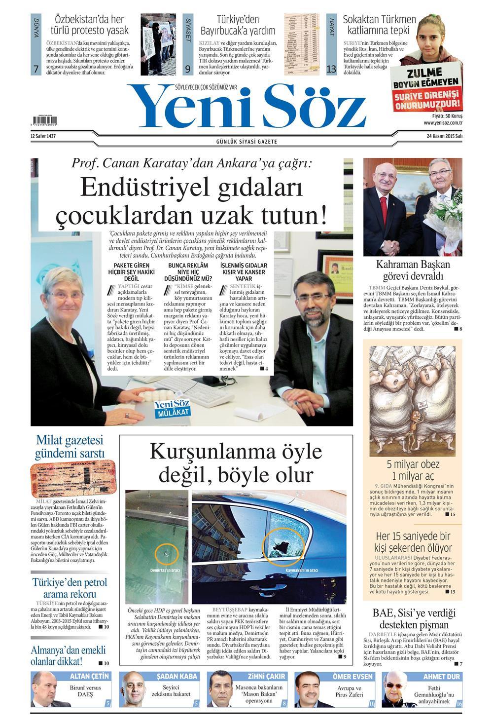 Gazeteler bugün ne yazdı? - 26