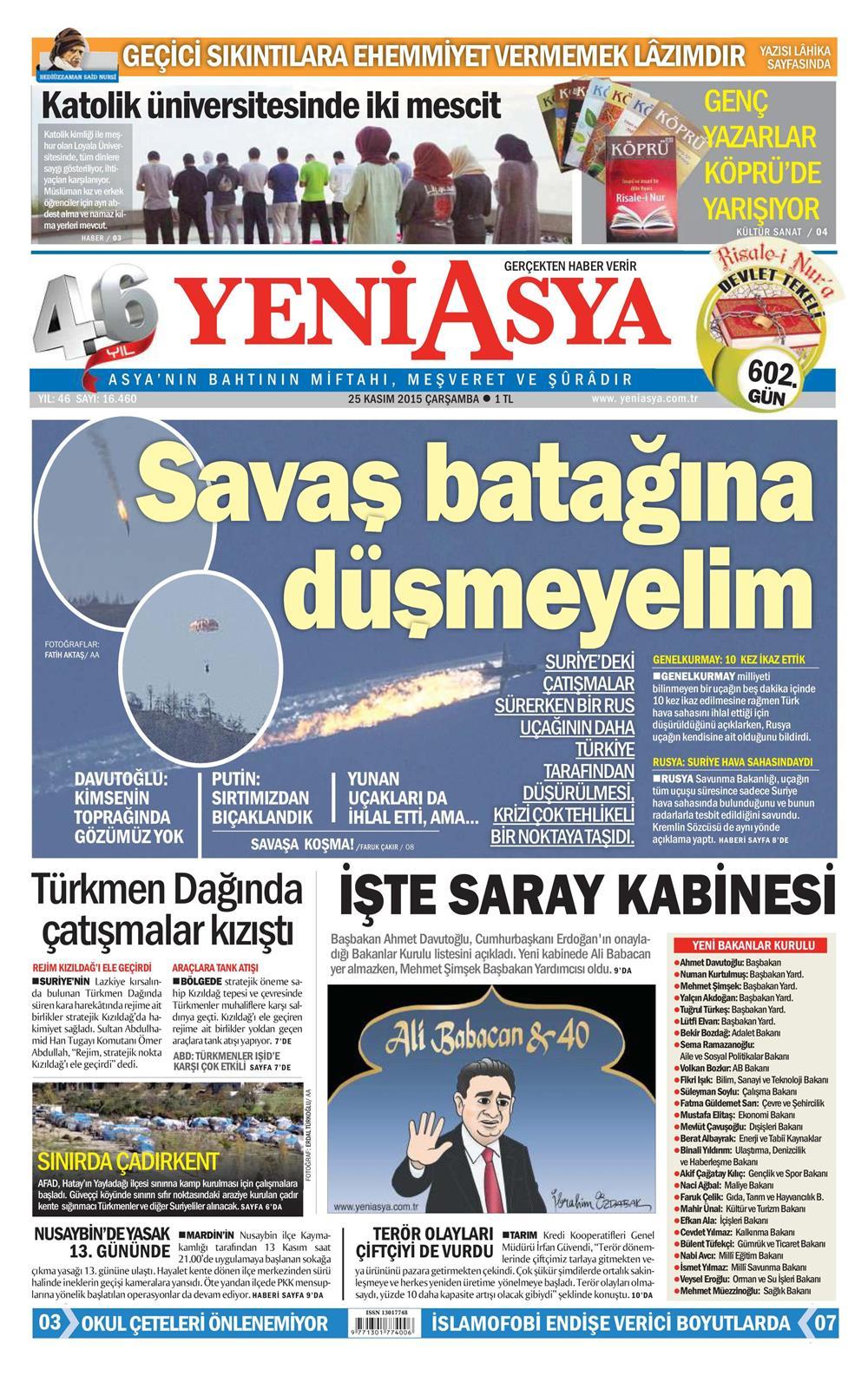 Gazeteler bugün ne yazdı? - 1