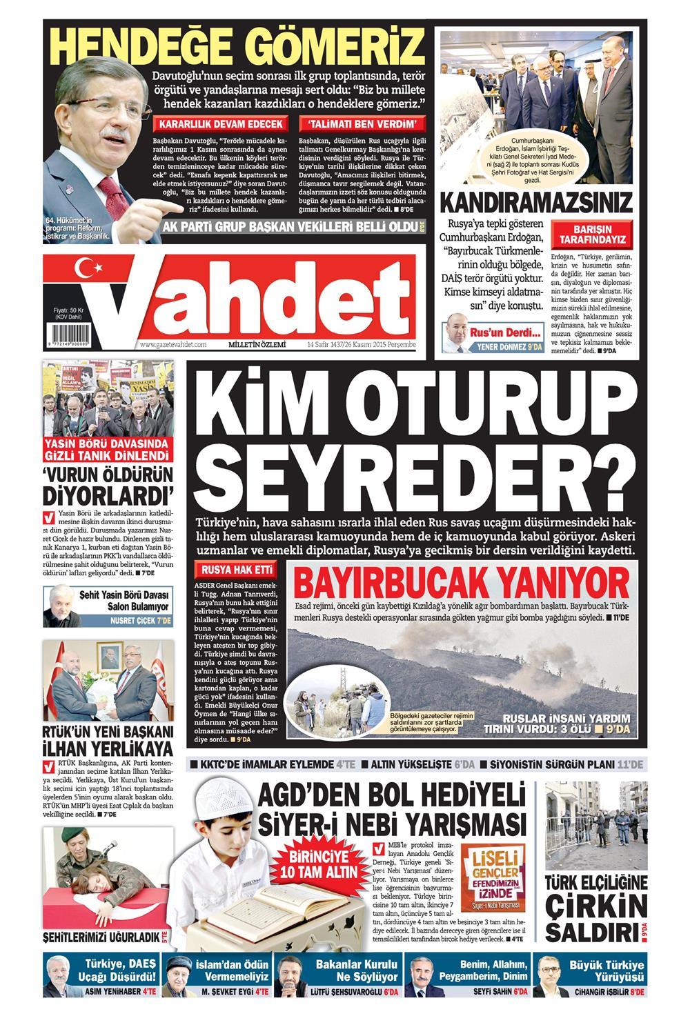 Gazeteler bugün ne yazdı? - 27