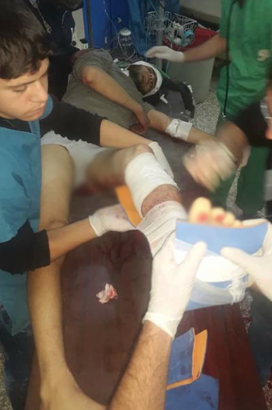 Ruslar Babul hava sınırına yakın Sarmada şehrini bombalıyor işte o görüntüler - 4