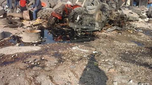 Ruslar Babul hava sınırına yakın Sarmada şehrini bombalıyor işte o görüntüler - 10