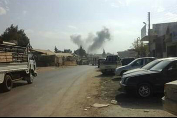 Ruslar Babul hava sınırına yakın Sarmada şehrini bombalıyor işte o görüntüler - 2