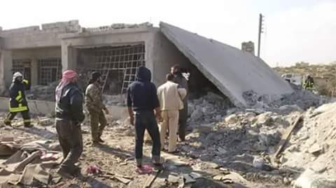 Ruslar Babul hava sınırına yakın Sarmada şehrini bombalıyor işte o görüntüler - 11