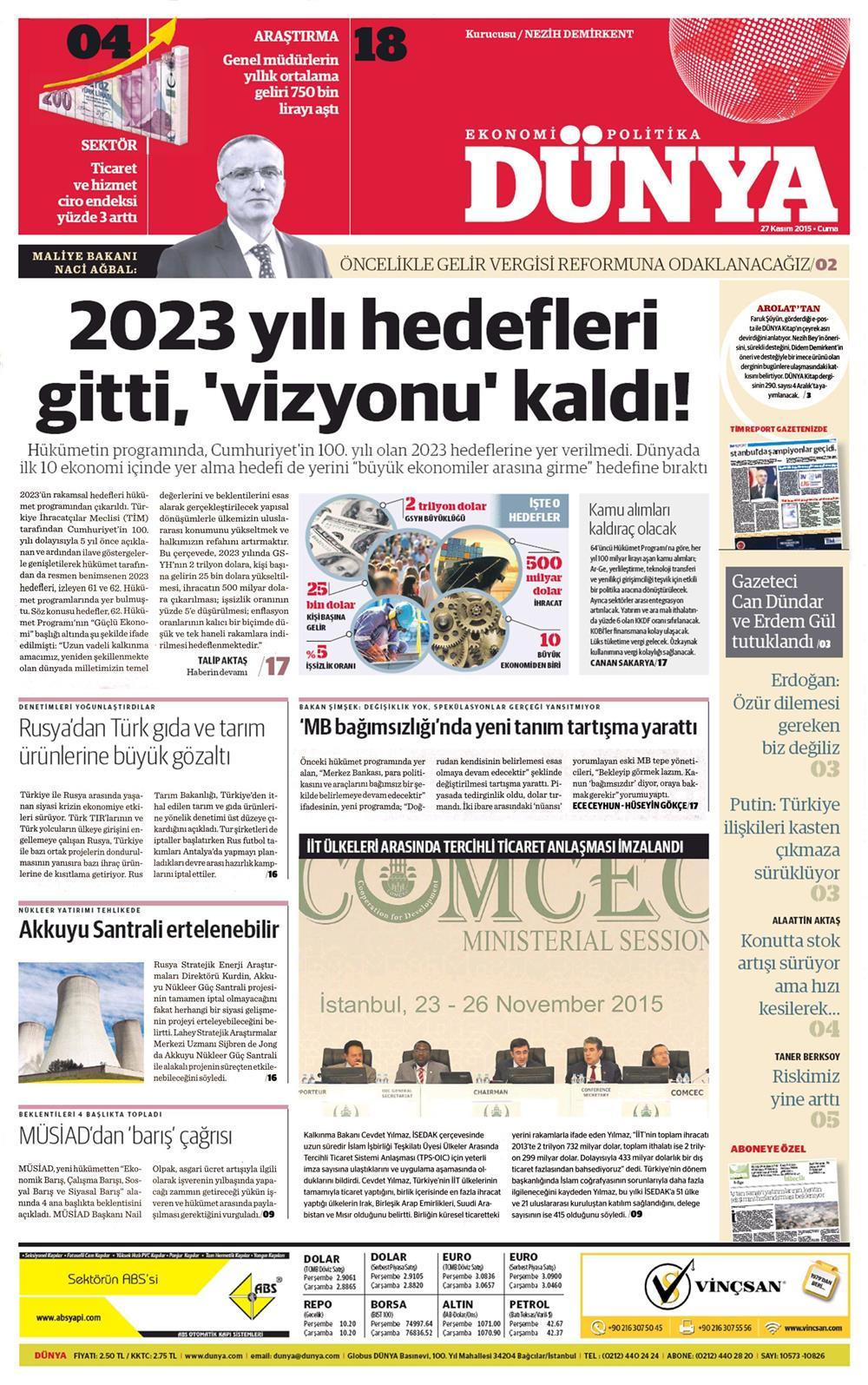 Gazeteler bugün ne yazdı? - 32