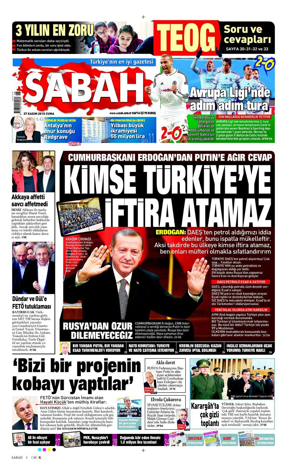 Gazeteler bugün ne yazdı? - 33