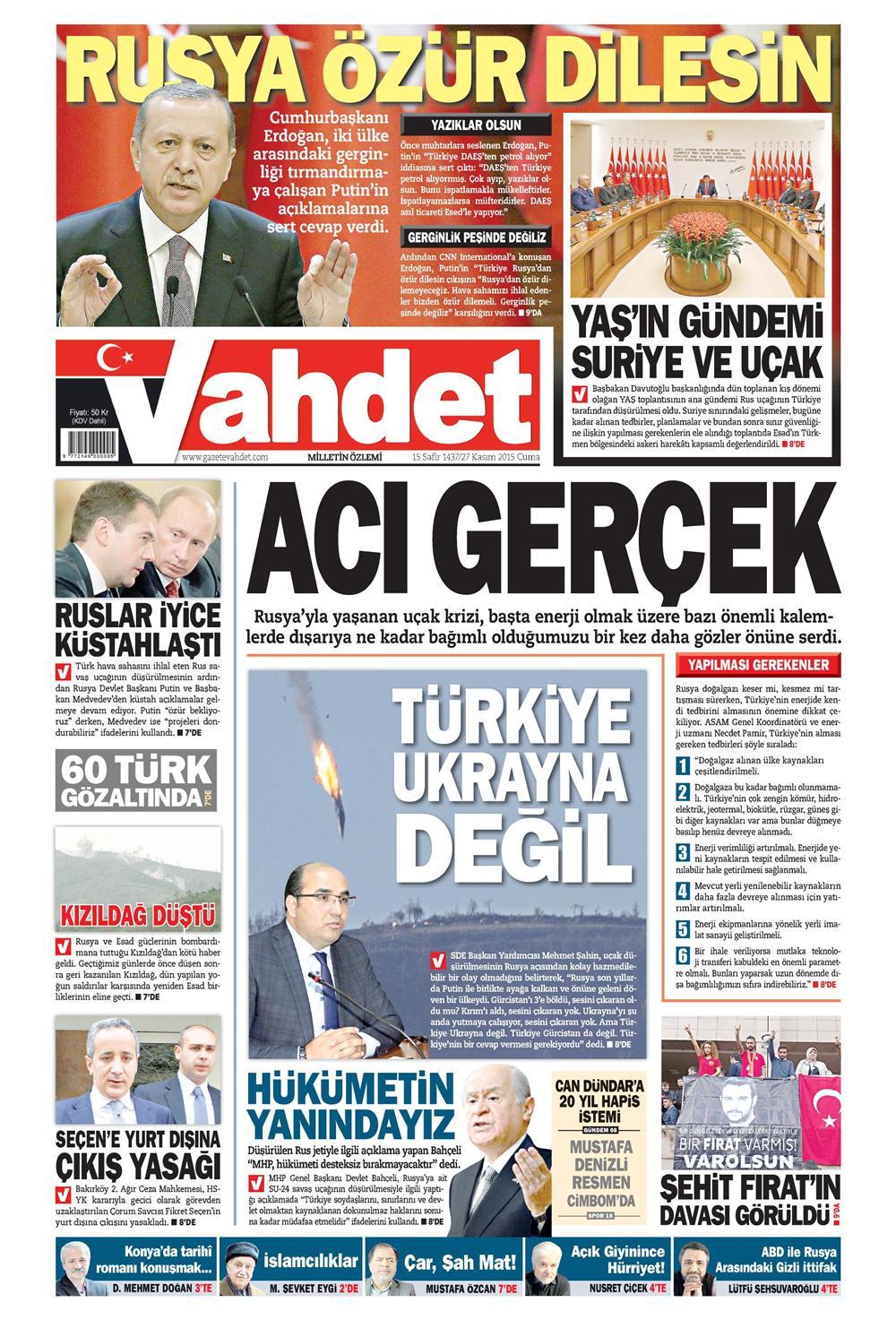 Gazeteler bugün ne yazdı? - 7