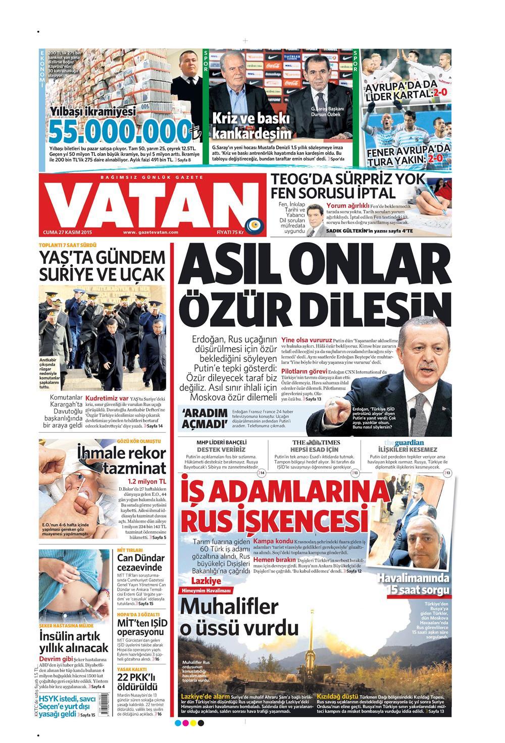 Gazeteler bugün ne yazdı? - 34