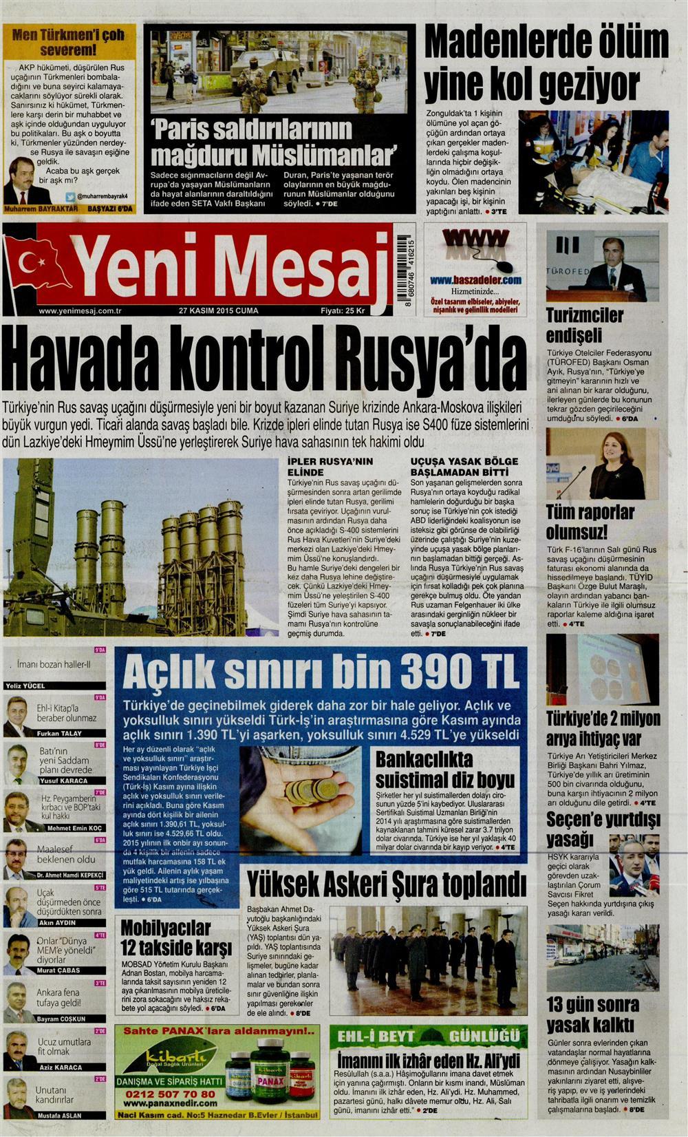 Gazeteler bugün ne yazdı? - 25