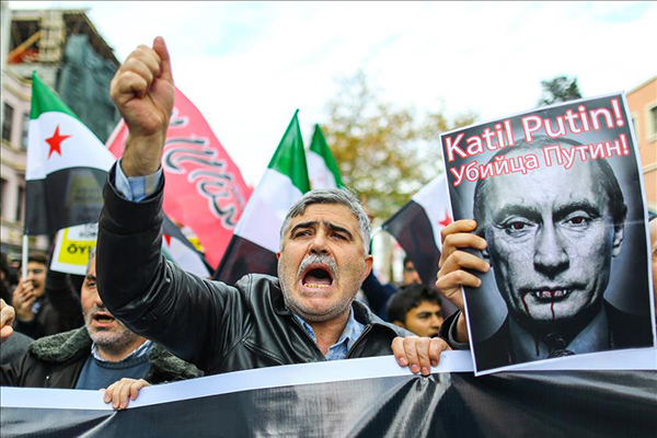 İstanbul'da Rusya Protestosu - 6