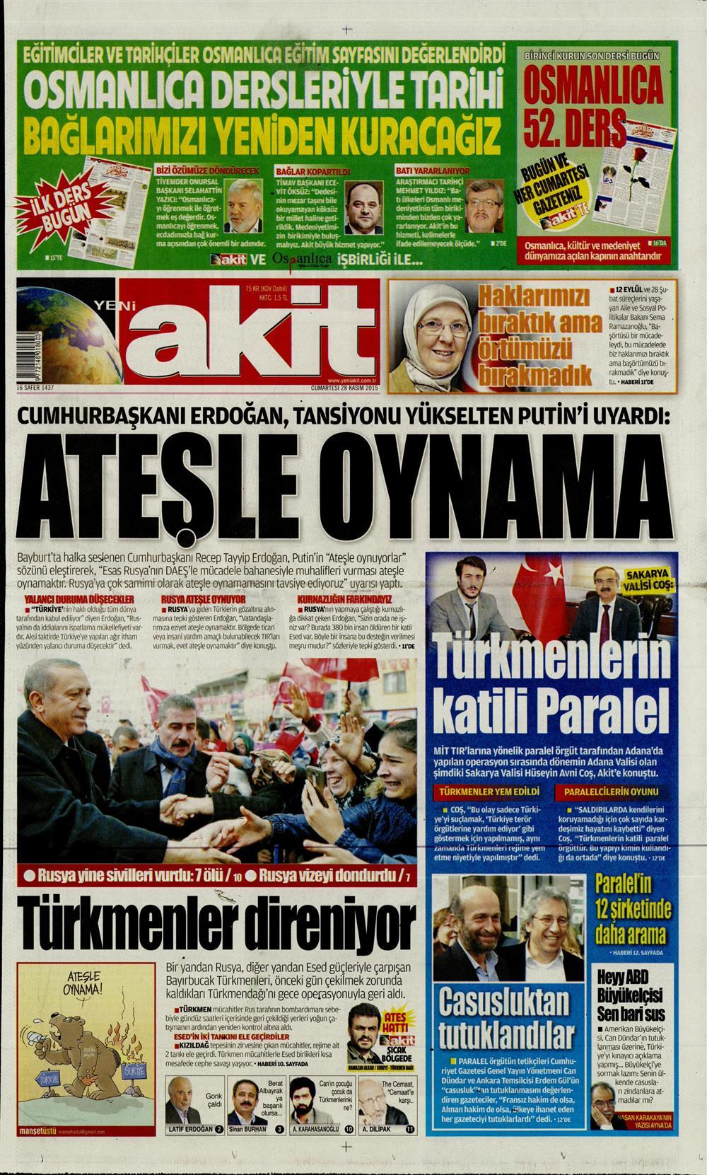 Gazeteler bugün ne yazdı? - 9