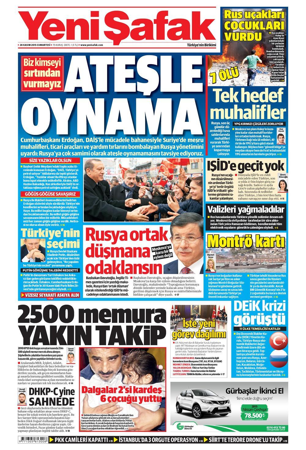 Gazeteler bugün ne yazdı? - 1