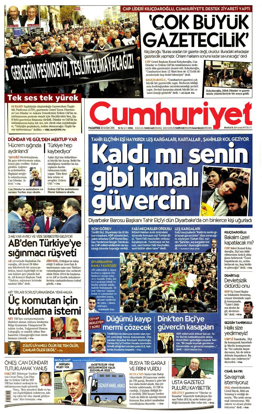 Gazeteler bugün ne yazdı? - 20