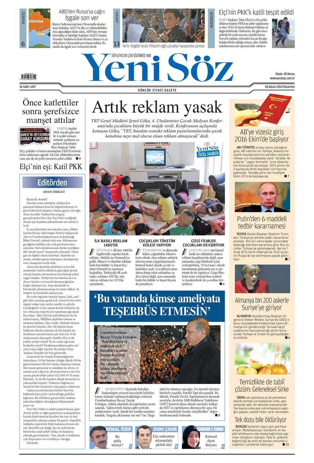 Gazeteler bugün ne yazdı? - 27