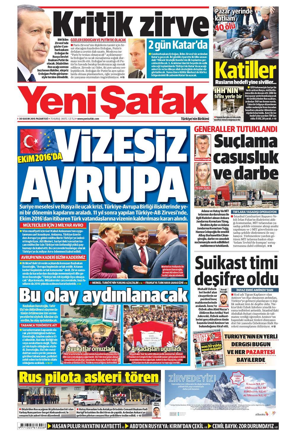 Gazeteler bugün ne yazdı? - 1