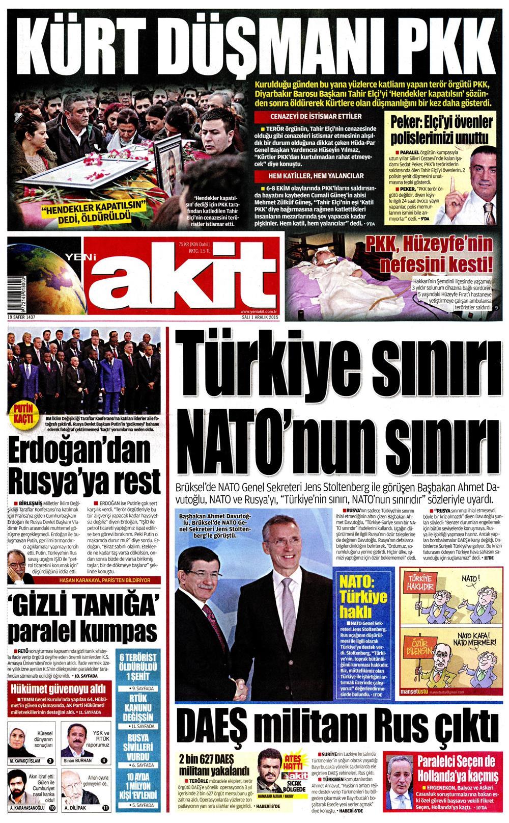 Gazeteler bugün ne yazdı? - 1