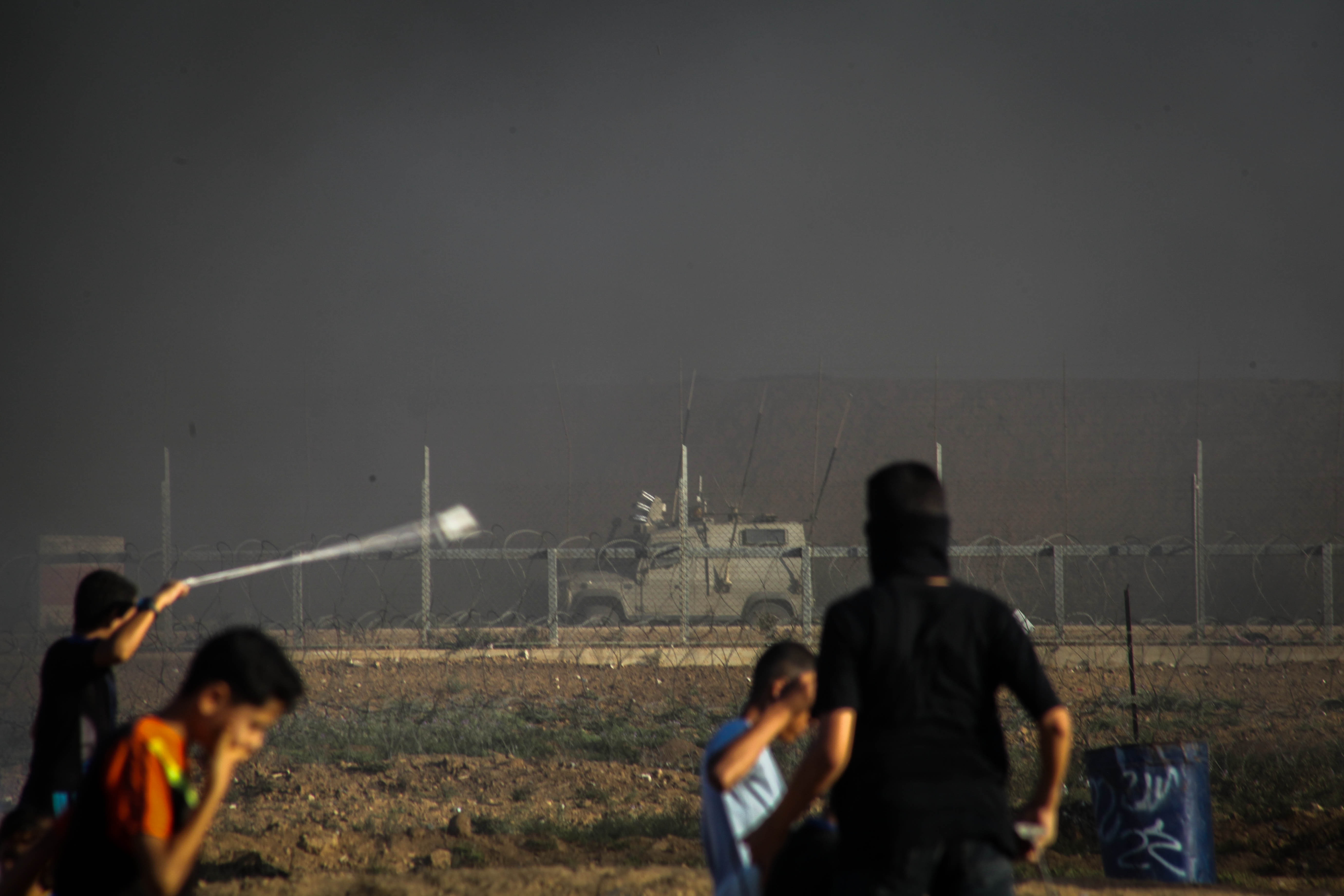 Filistin'deki 'Büyük Dönüş Yürüyüşü'nden direnişin fotoğrafları - 1