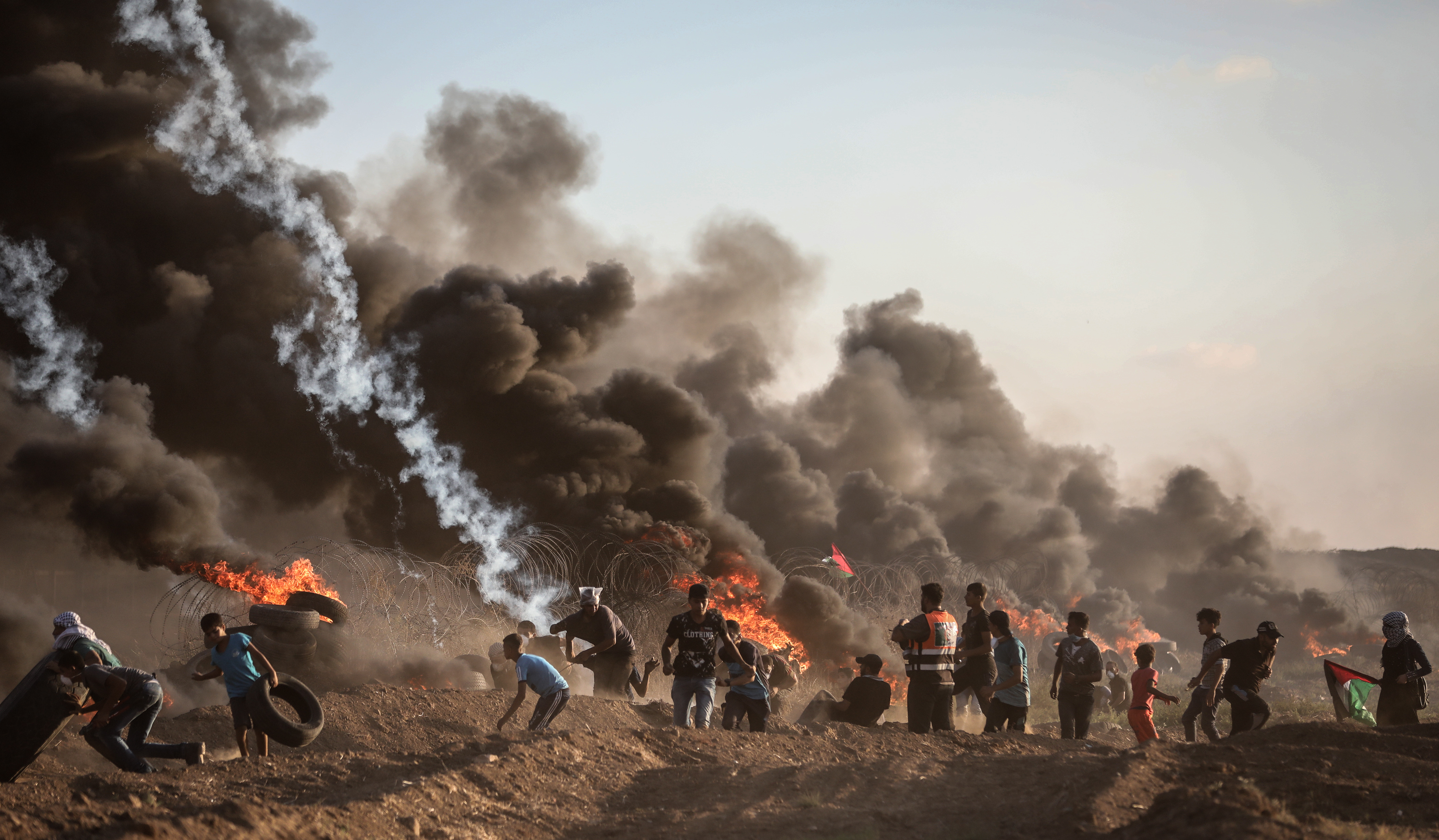 Filistin'deki 'Büyük Dönüş Yürüyüşü'nden direnişin fotoğrafları - 8