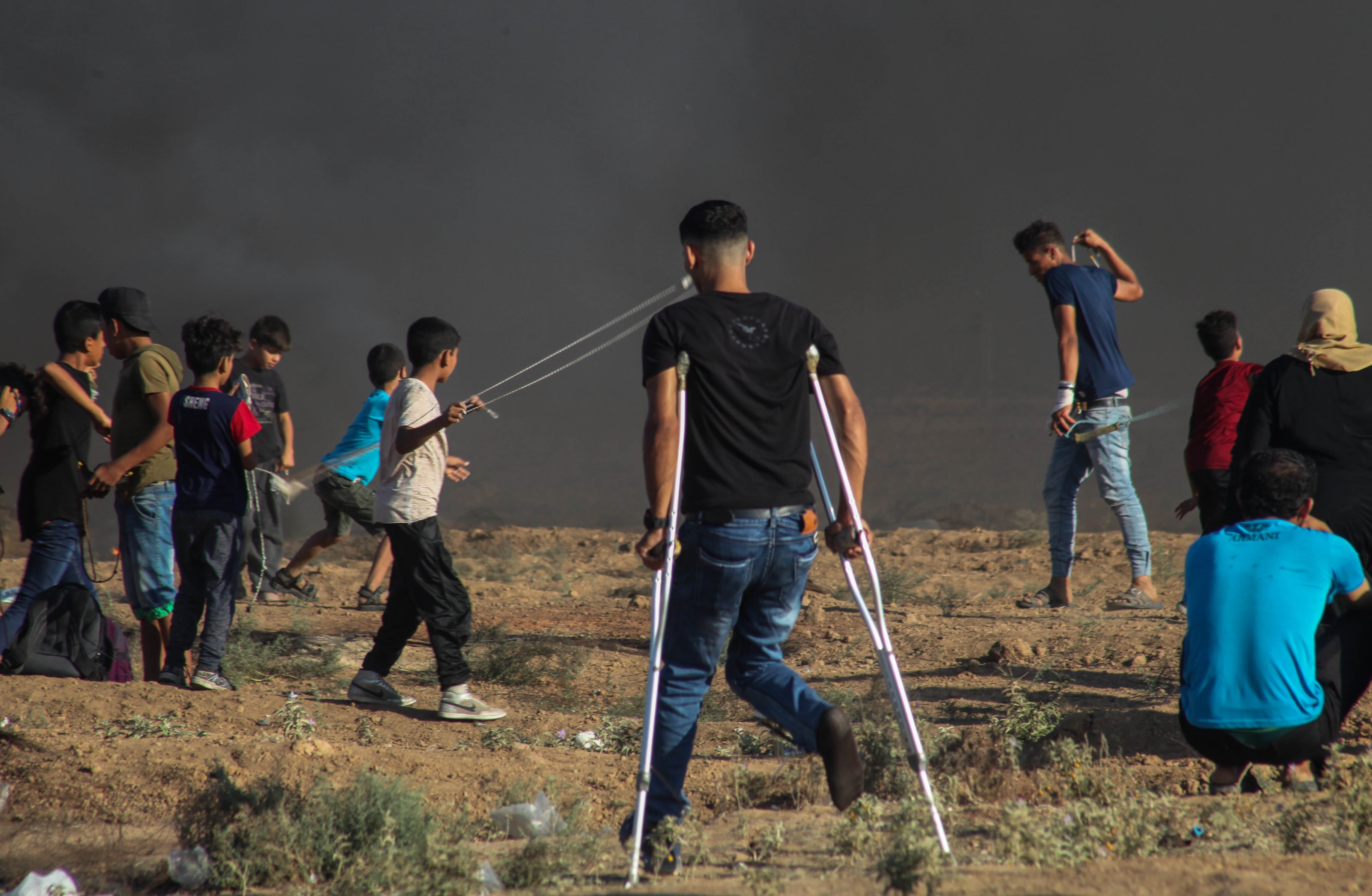 Filistin'deki 'Büyük Dönüş Yürüyüşü'nden direnişin fotoğrafları - 4