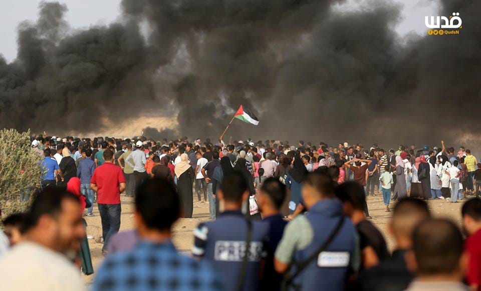 Gazze Şeridi sınırında düzenlenen barışçıl 'Büyük Dönüş Yürüyüşü' gösterileri - 0