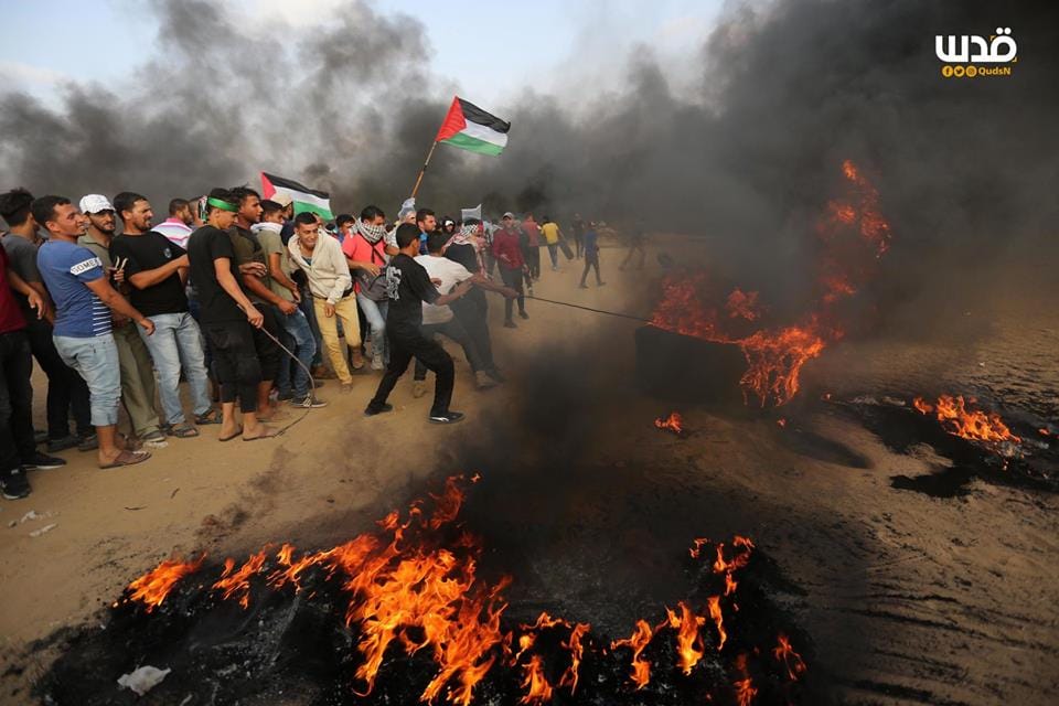 Gazze Şeridi sınırında düzenlenen barışçıl 'Büyük Dönüş Yürüyüşü' gösterileri - 0