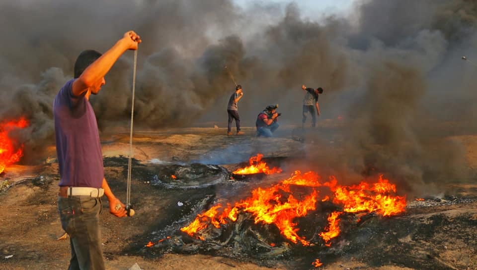 Gazze Şeridi sınırında düzenlenen barışçıl 'Büyük Dönüş Yürüyüşü' gösterileri - 0