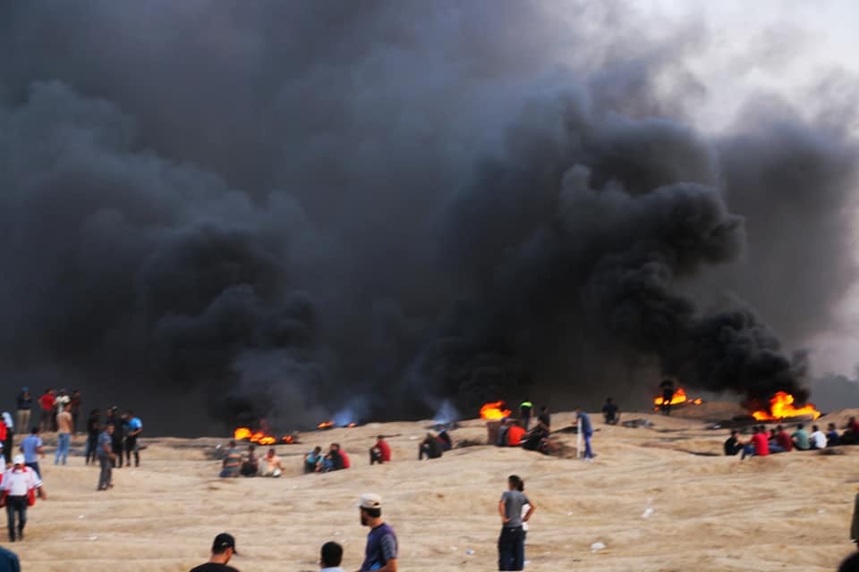 Gazze Şeridi sınırında düzenlenen barışçıl 'Büyük Dönüş Yürüyüşü' gösterileri - 0
