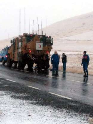 Askeri zırhlı araç Kayseri-Nevşehir karayolunda kaza yaptı - 6