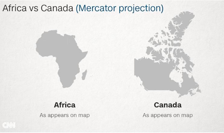 Harita'da neden Rusya Afrika'dan büyük görünüyor - 2
