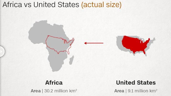 Harita'da neden Rusya Afrika'dan büyük görünüyor - 14