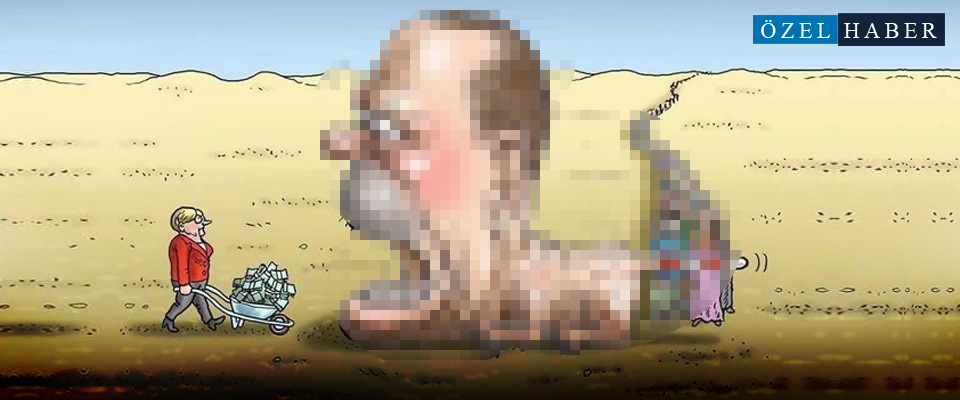 Peşmerge'den Erdoğan'a karikatürlü saldırı