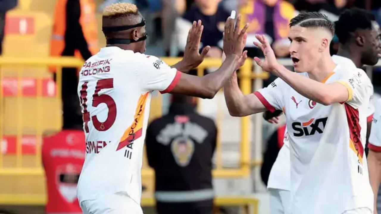 Galatasaray Eyüp'ü 5-1 yıktı! Fenerbahçe ile fark 5 puan